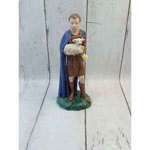 Vtg Nativity Holland Mold Shepard with Lamb Replacement